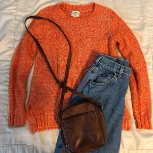 Orange Knit Sweater